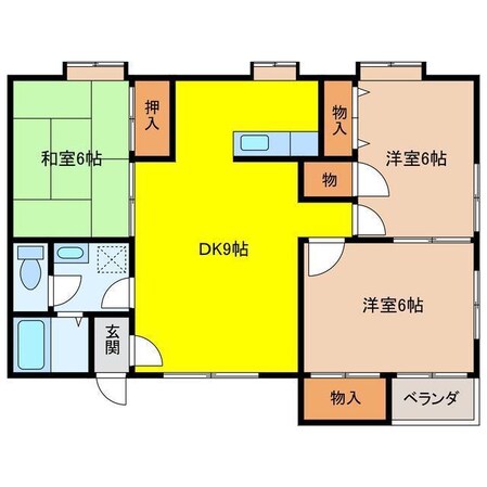 ケンハウスIIIの物件間取画像